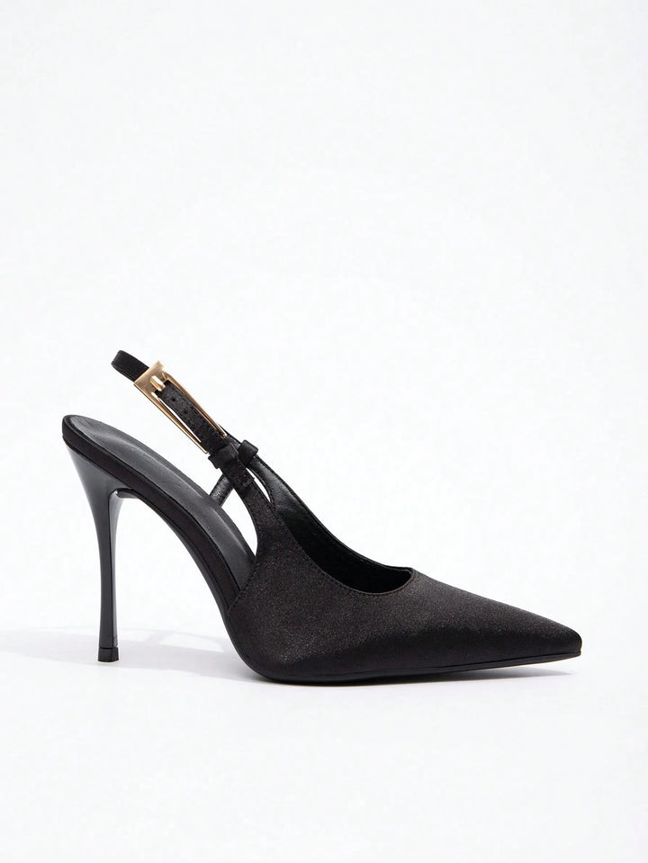 Pantofi cu toc SHEIN, negru