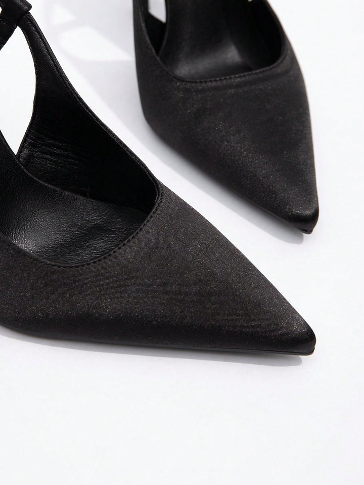 Pantofi cu toc SHEIN, negru