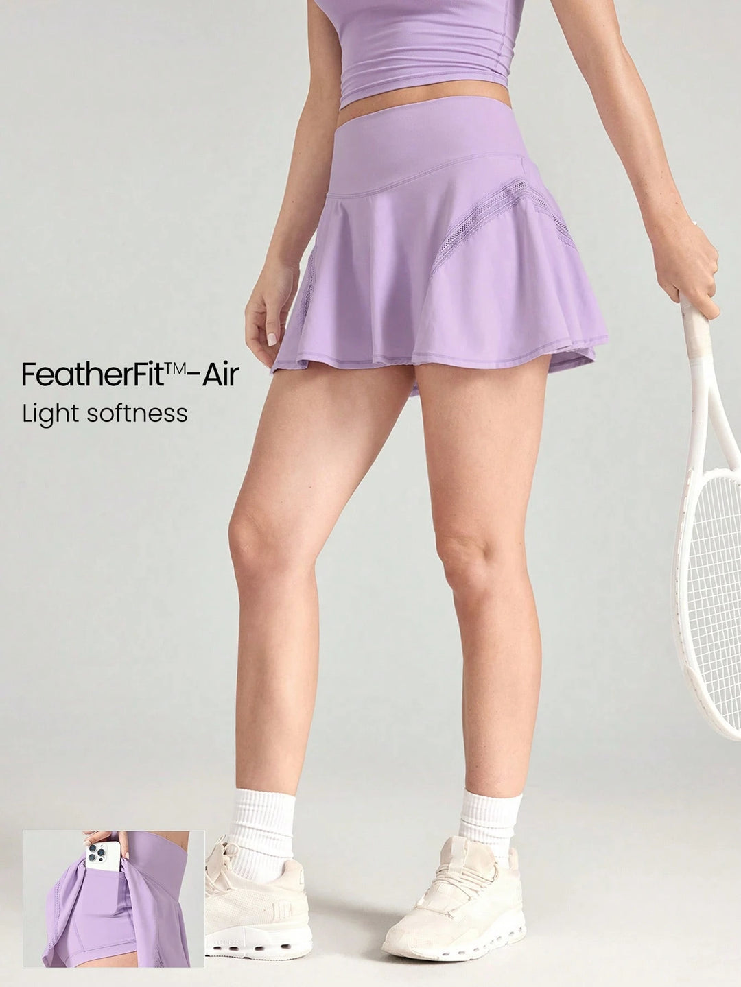 Shein skort, lila