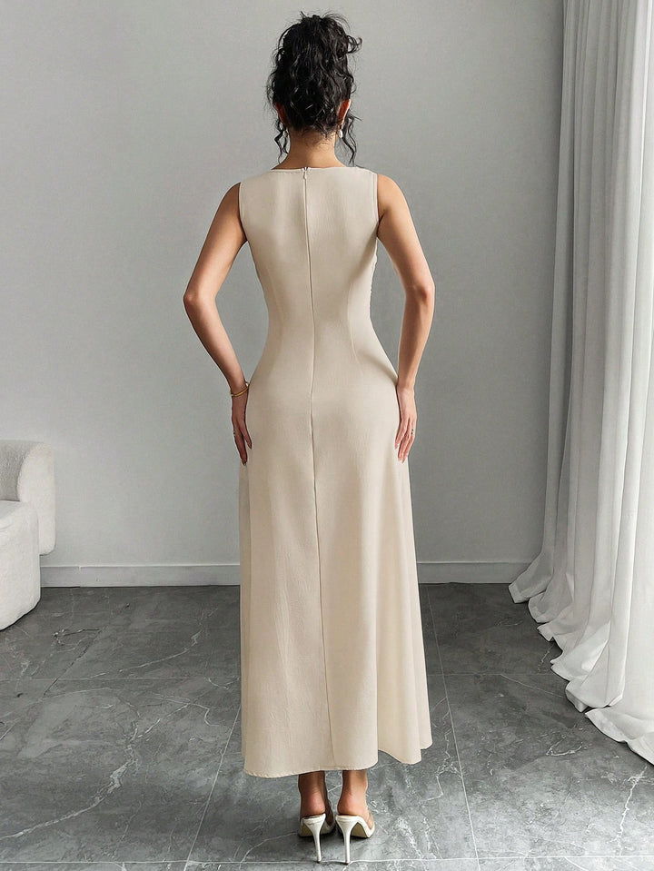 Rochie midi Shein, Kaki