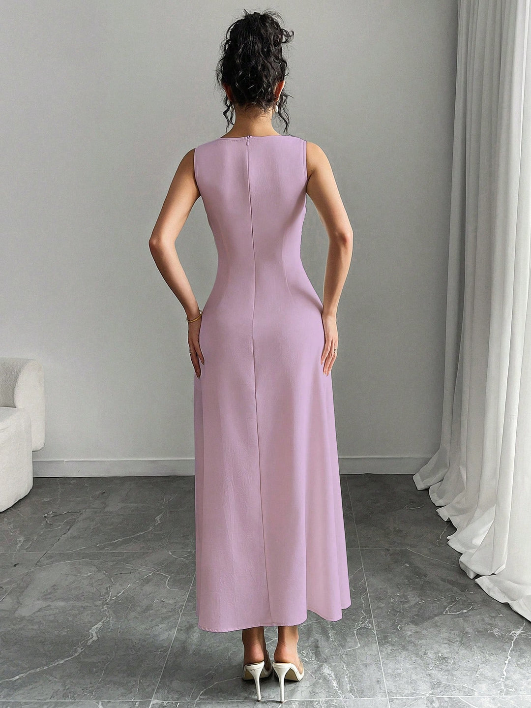 Rochie midi SHEIN, mov