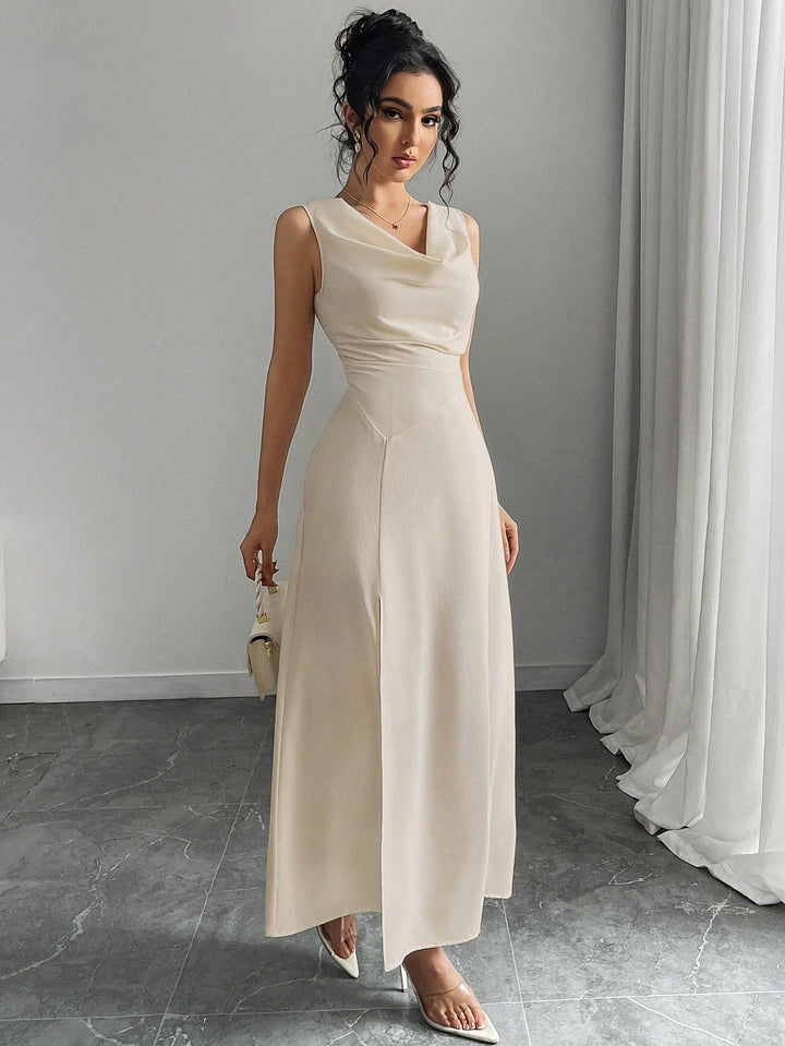 Rochie midi Shein, Kaki