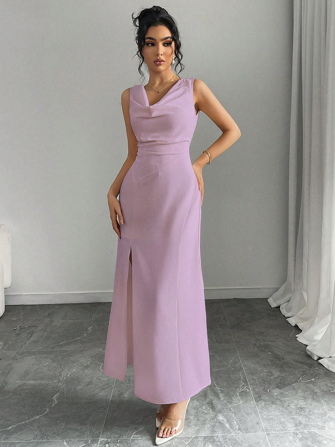 Rochie midi SHEIN, mov