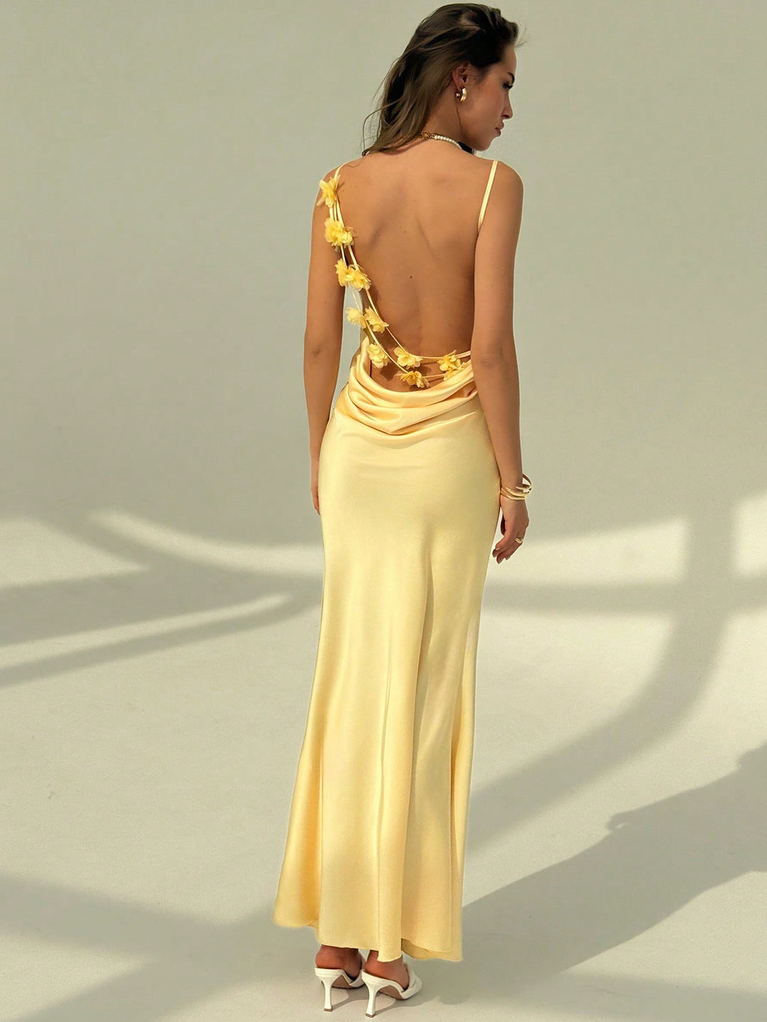 Rochie maxi SHEIN, galben