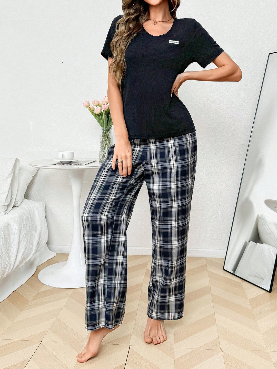 Pijama SHEIN, negru