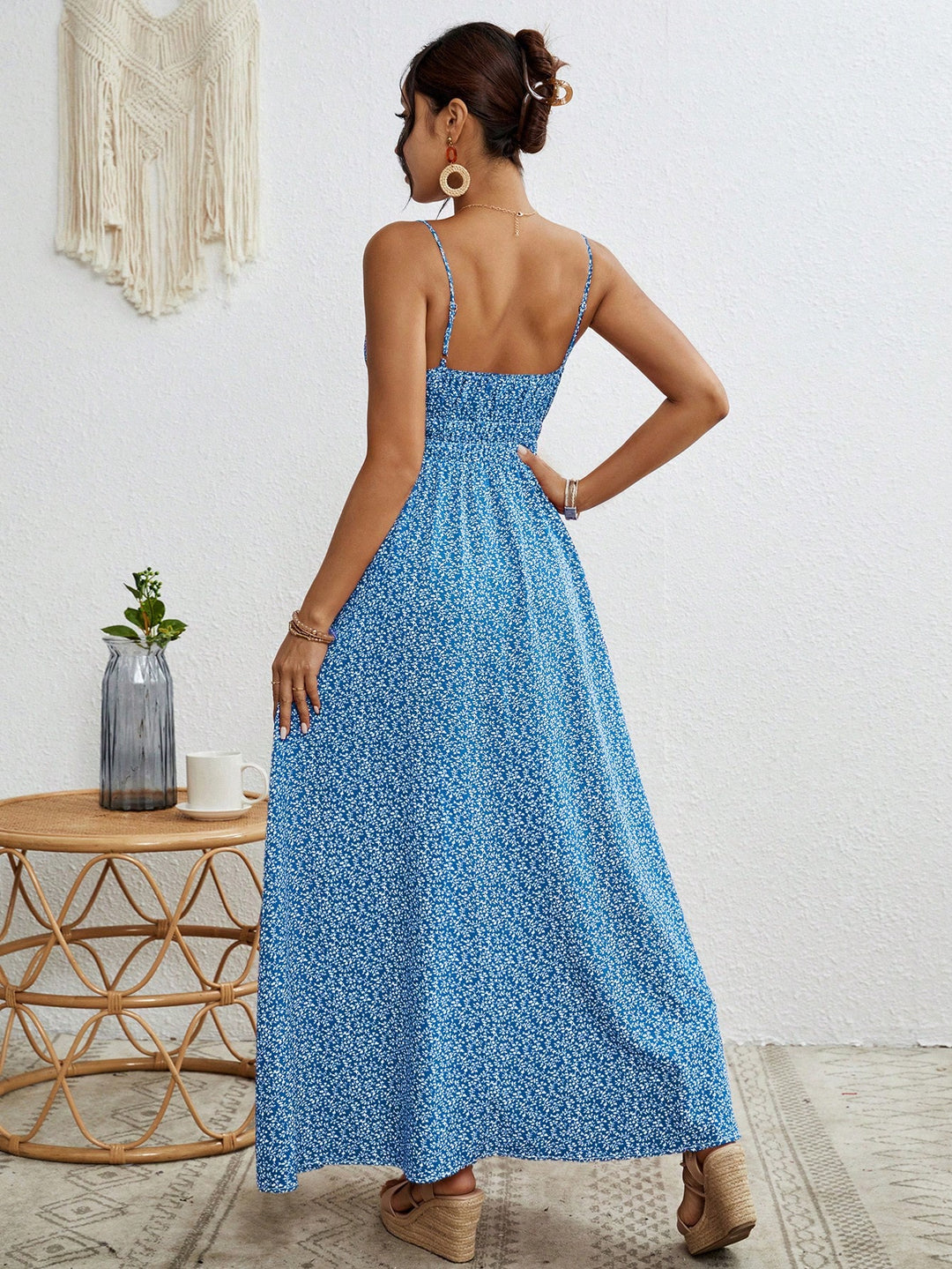 Rochie maxi SHEIN, albastru