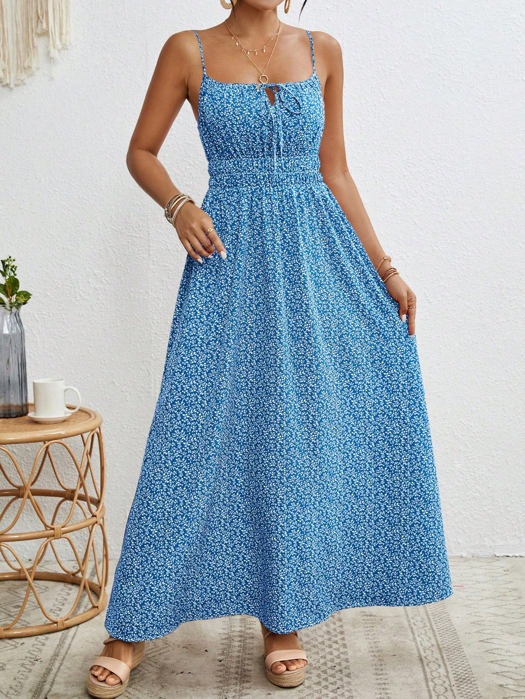 Rochie maxi SHEIN, albastru