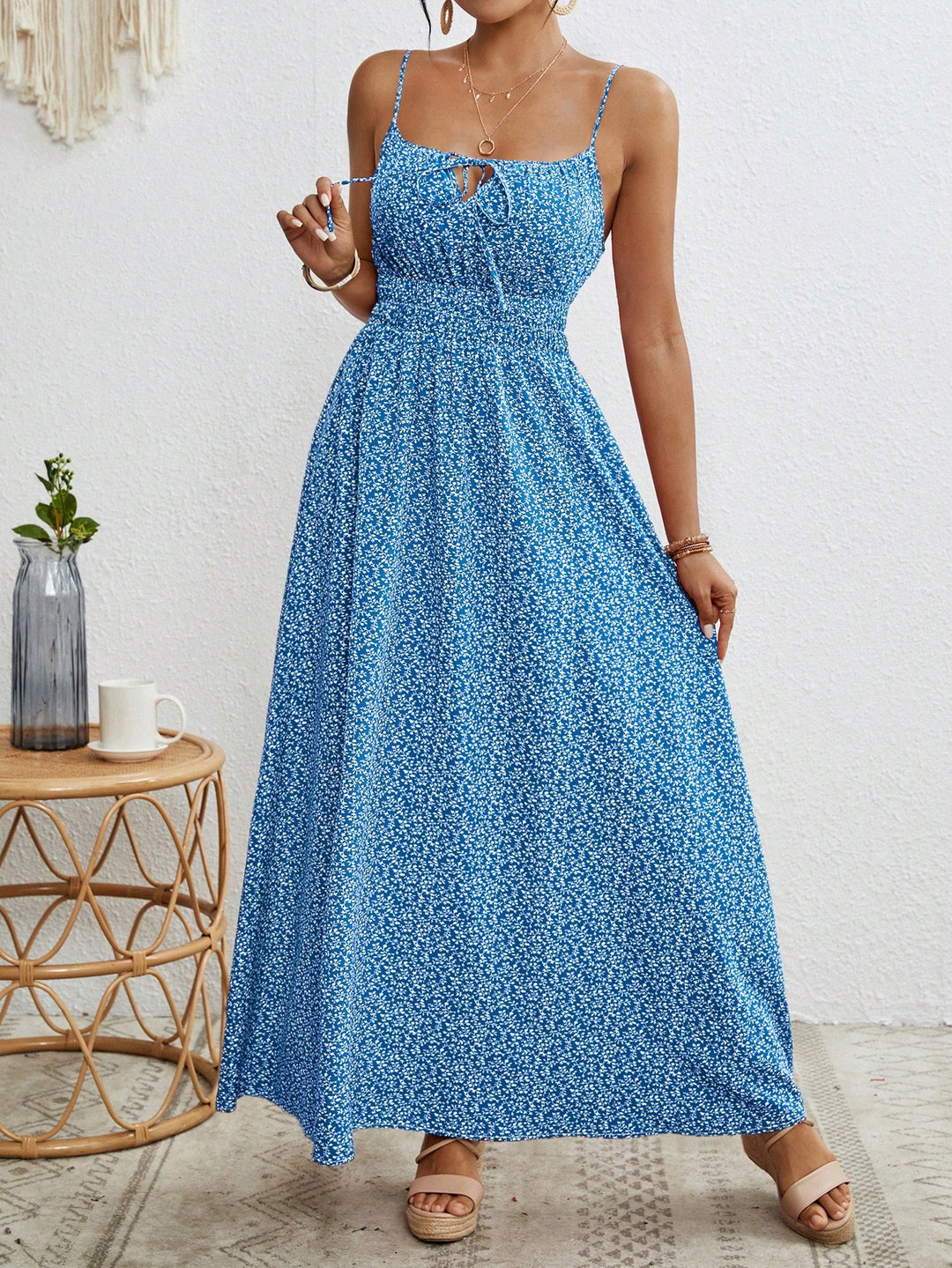 Rochie maxi SHEIN, albastru