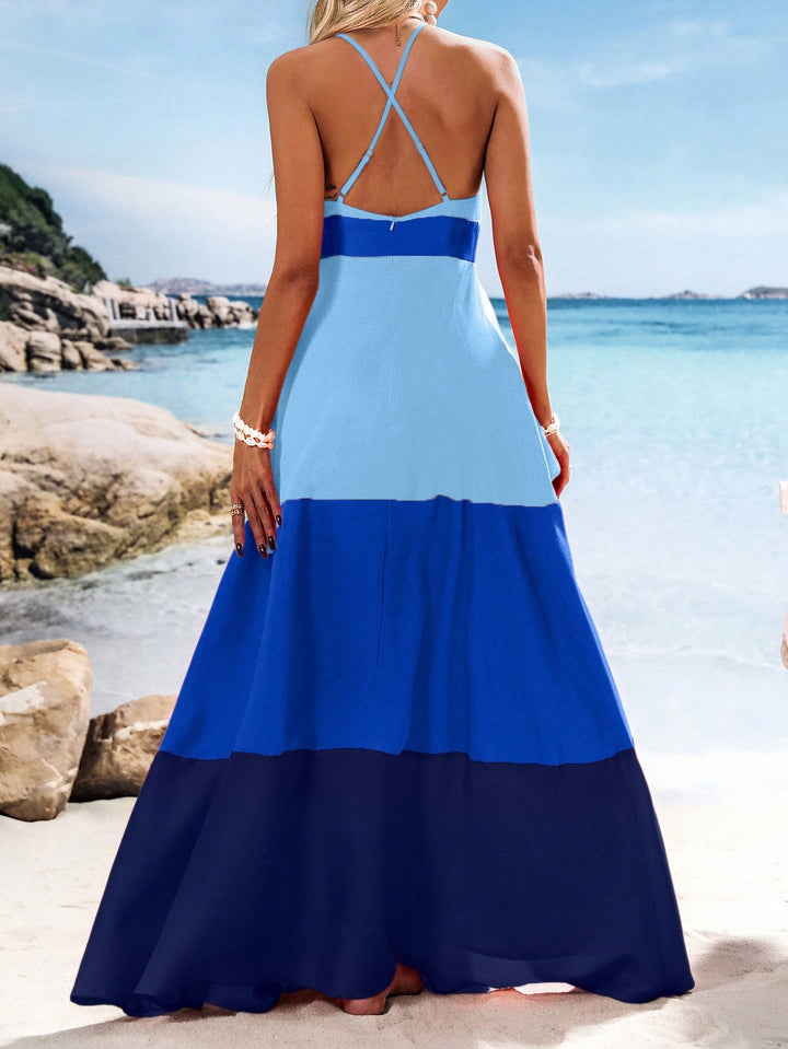 Rochie maxi SHEIN, albastru