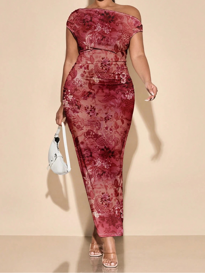 Rochie maxi SHEIN, mix culori