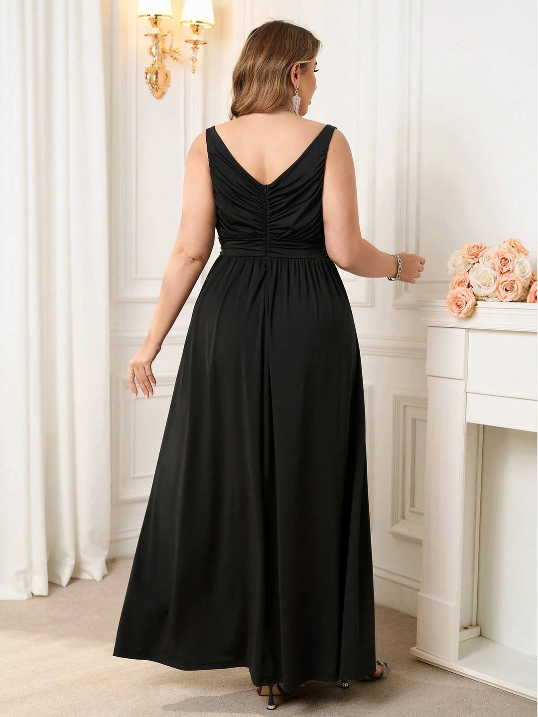 Rochie maxi SHEIN, negru
