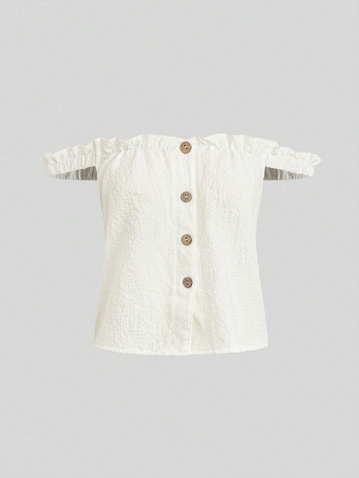 Top SHEIN, alb
