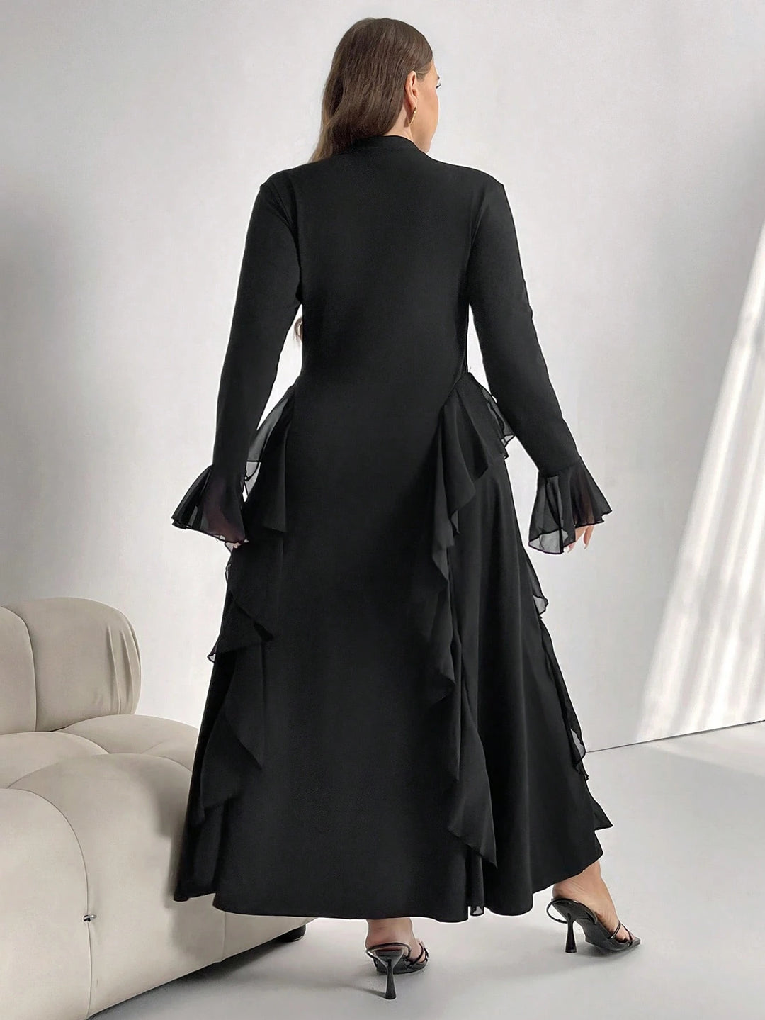 SHEIN Maxi ruha, fekete