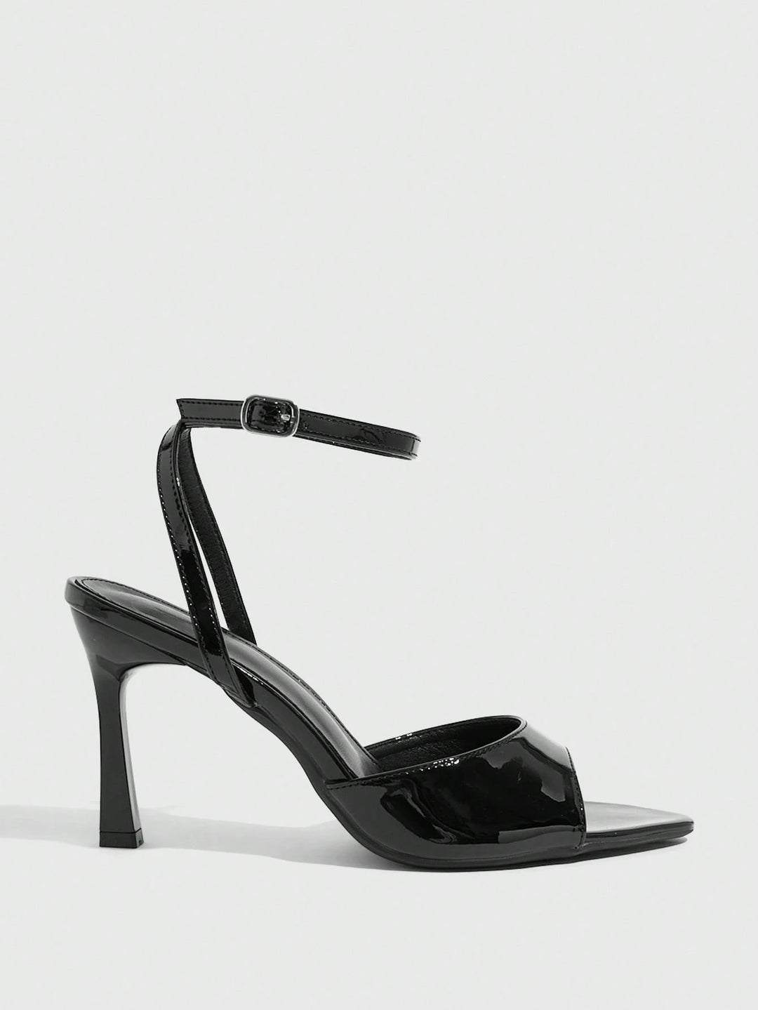 Sandale cu toc SHEIN, negru
