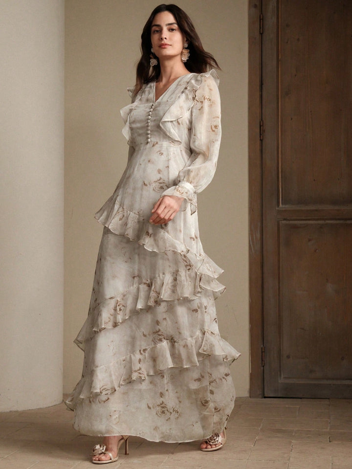 Rochie maxi SHEIN, maro