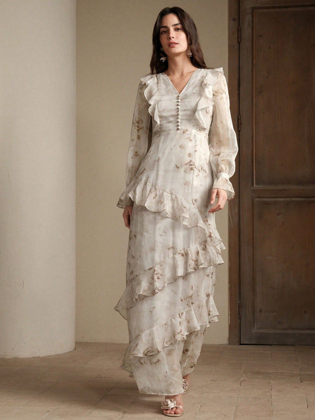 Rochie maxi SHEIN, maro