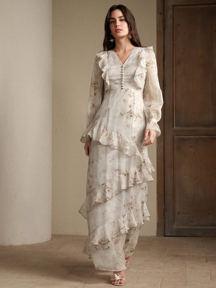 Rochie maxi SHEIN, maro