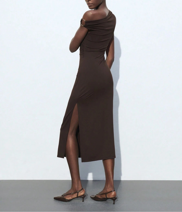 Rochie midi Shein, maro