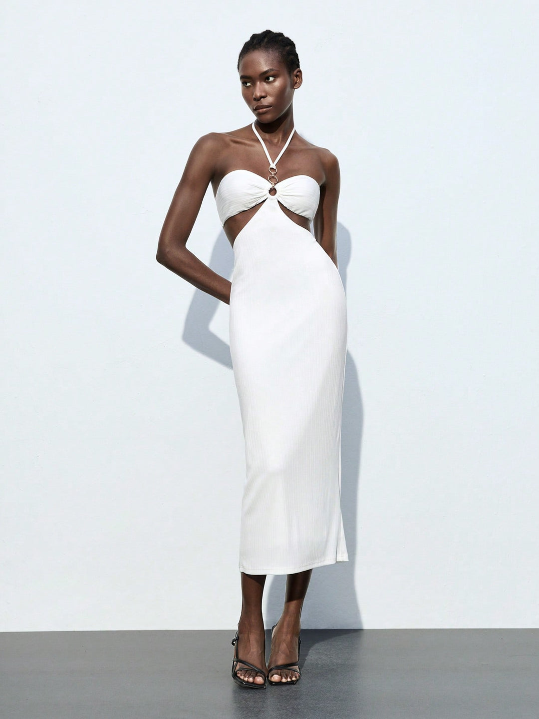 Rochie maxi SHEIN, alb