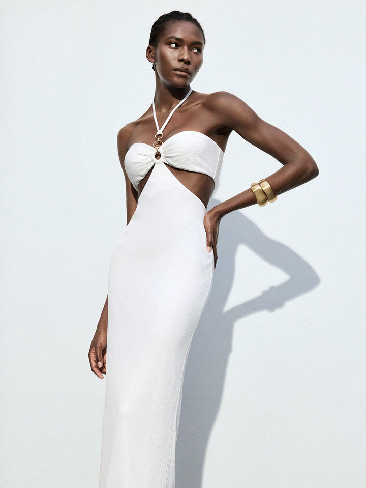 Rochie maxi SHEIN, alb