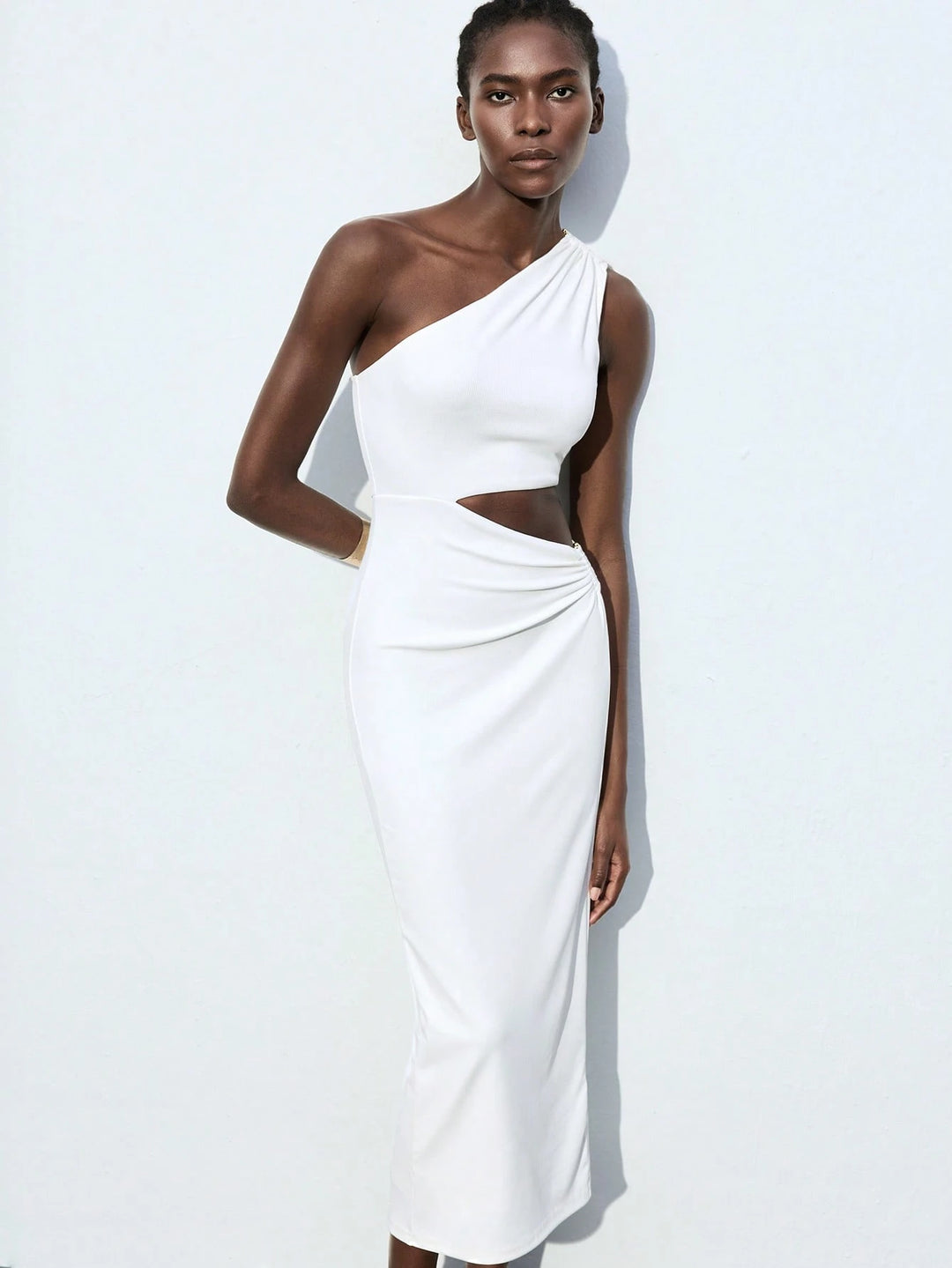 Rochie maxi SHEIN, alb