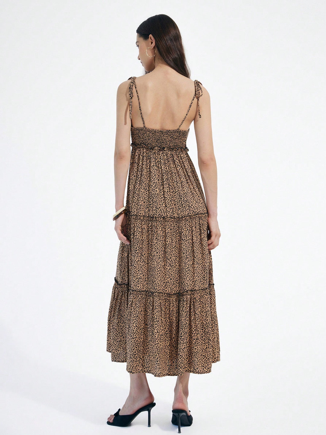 Rochie midi SHEIN, maro