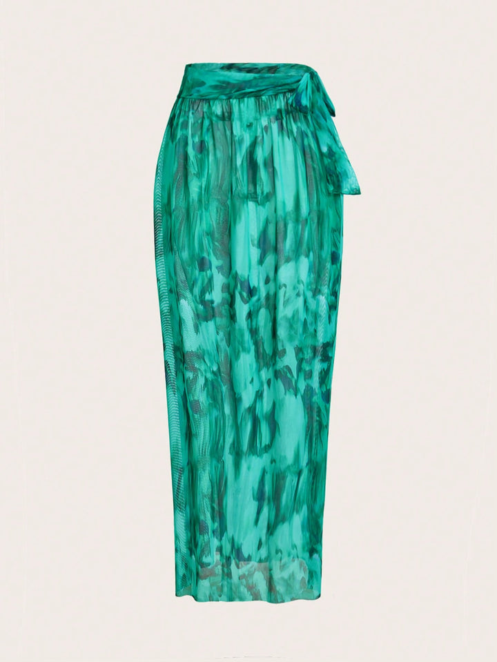 Costum de baie SHEIN, verde