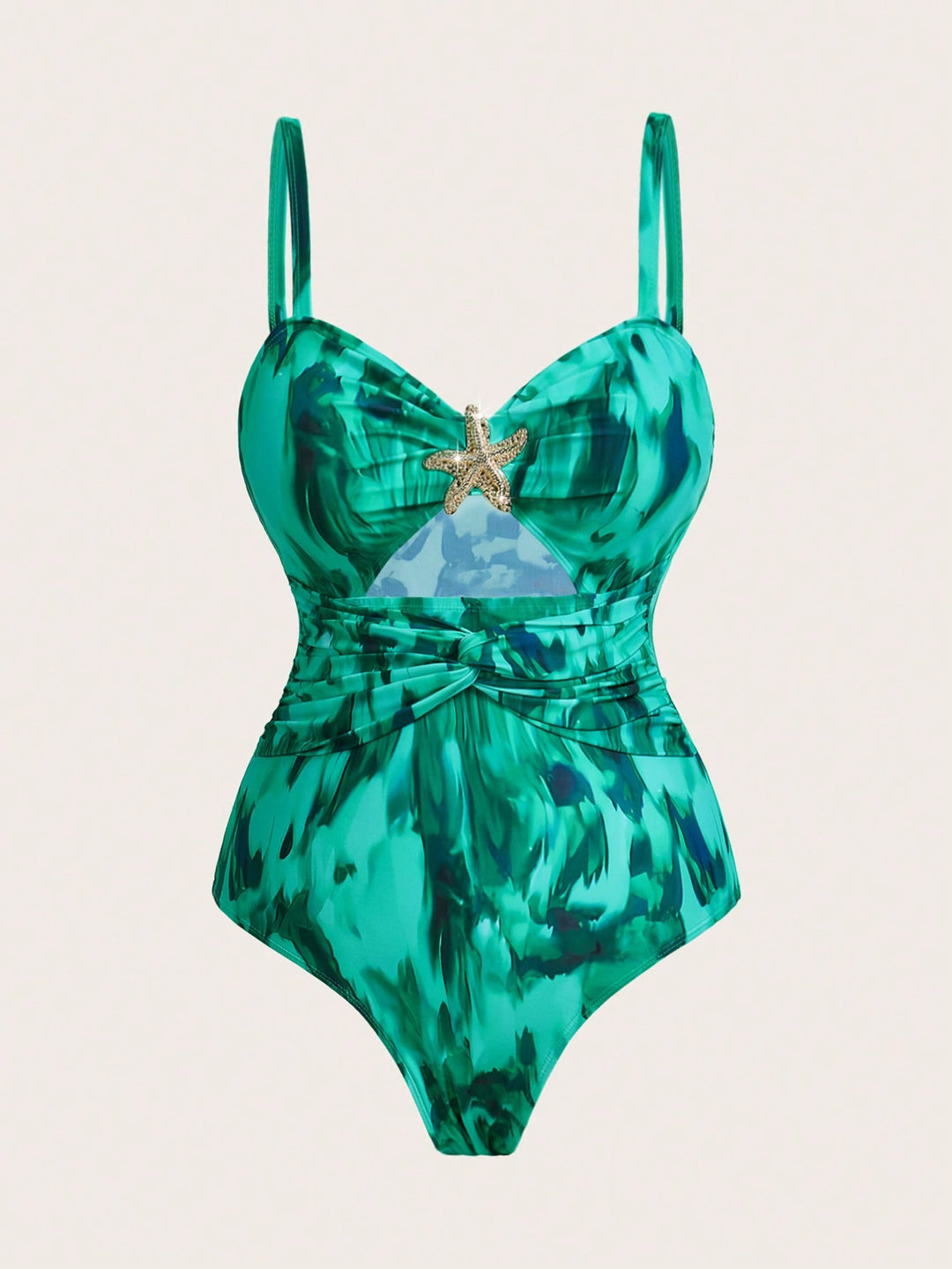 Costum de baie SHEIN, verde