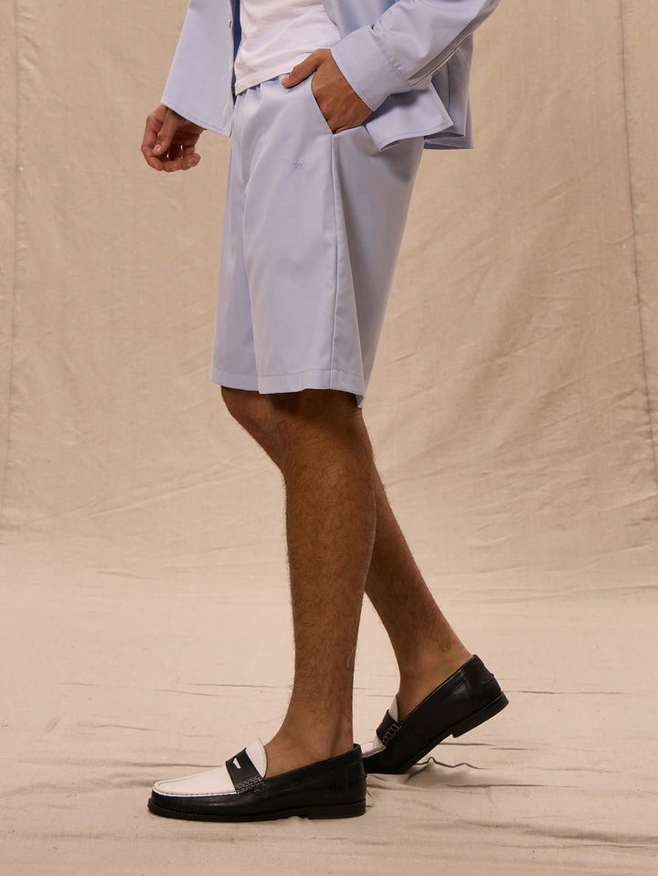 Pantaloni scurți SHEIN, albastru