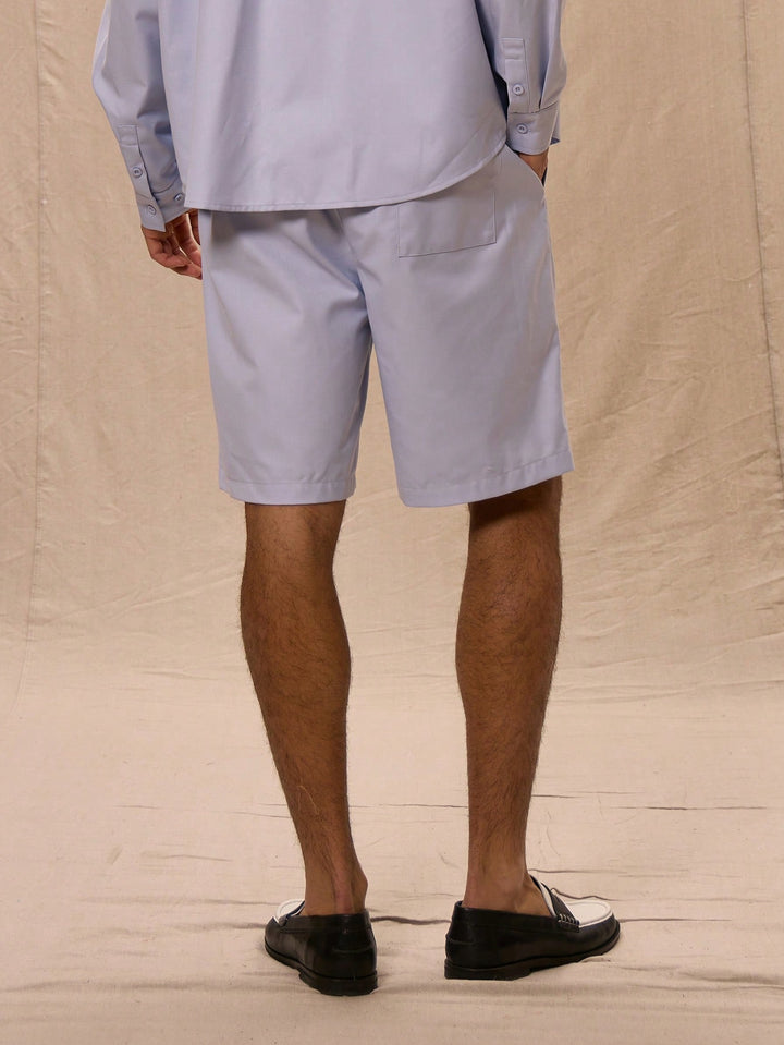 Pantaloni scurți SHEIN, albastru