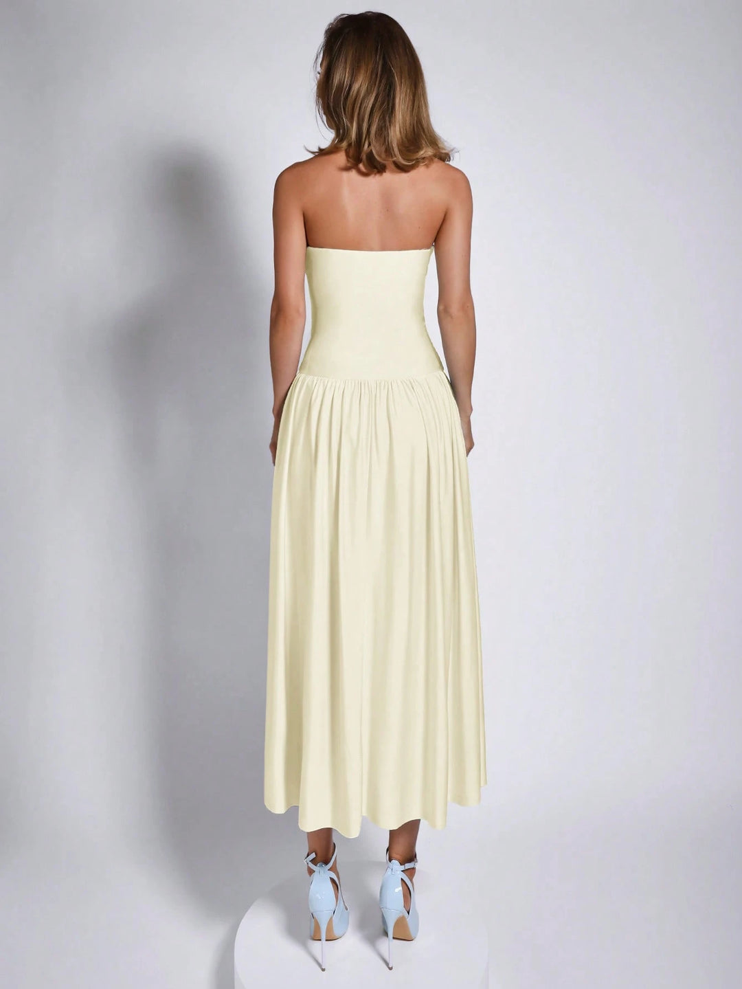 Rochie midi SHEIN, galben