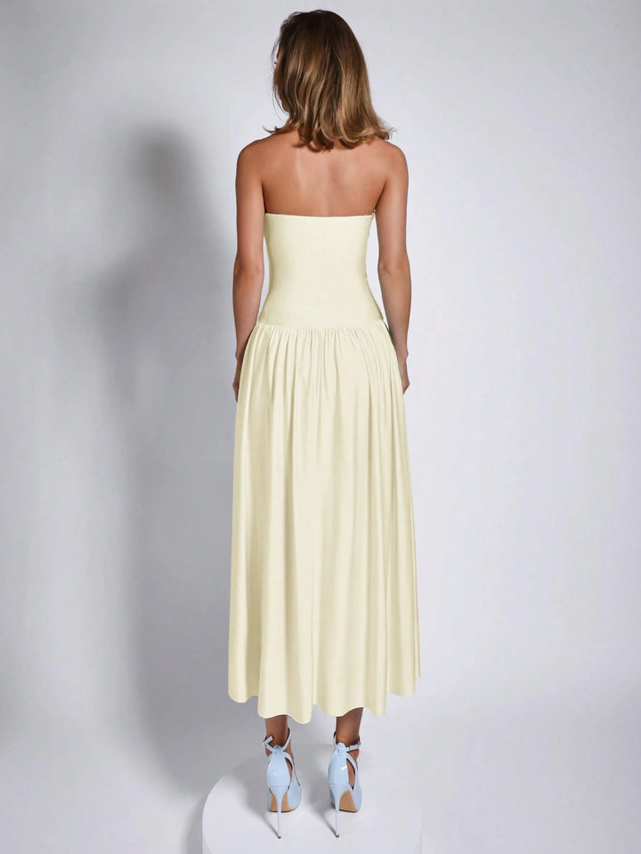 Rochie midi SHEIN, galben