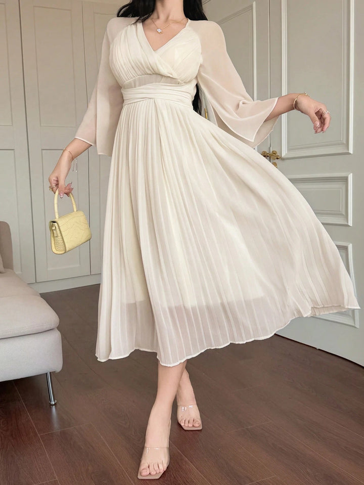 Rochie maxi Shein, crem