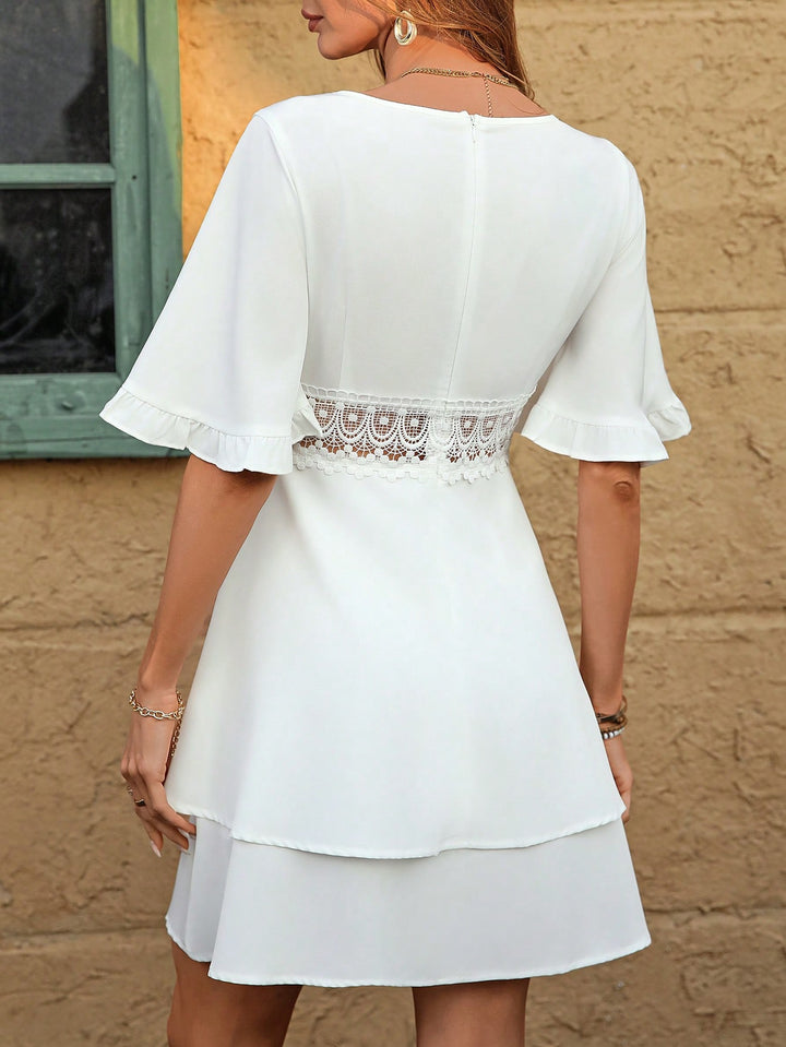 Rochie mini SHEIN, alb
