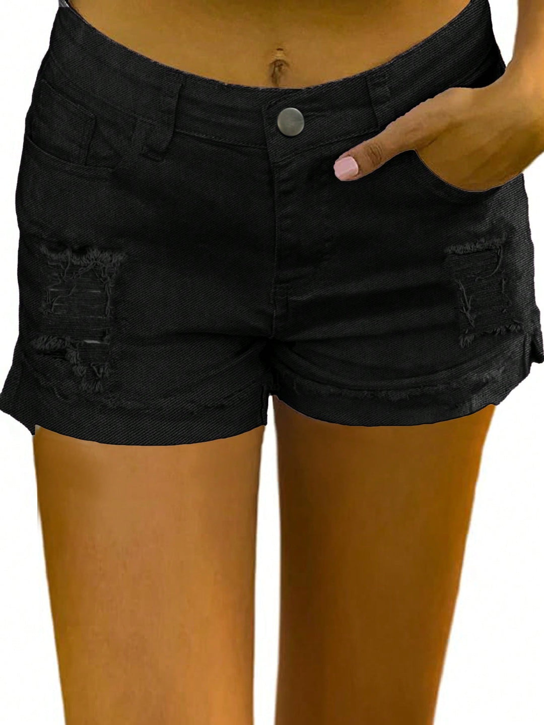 Pantaloni scurți SHEIN, negru