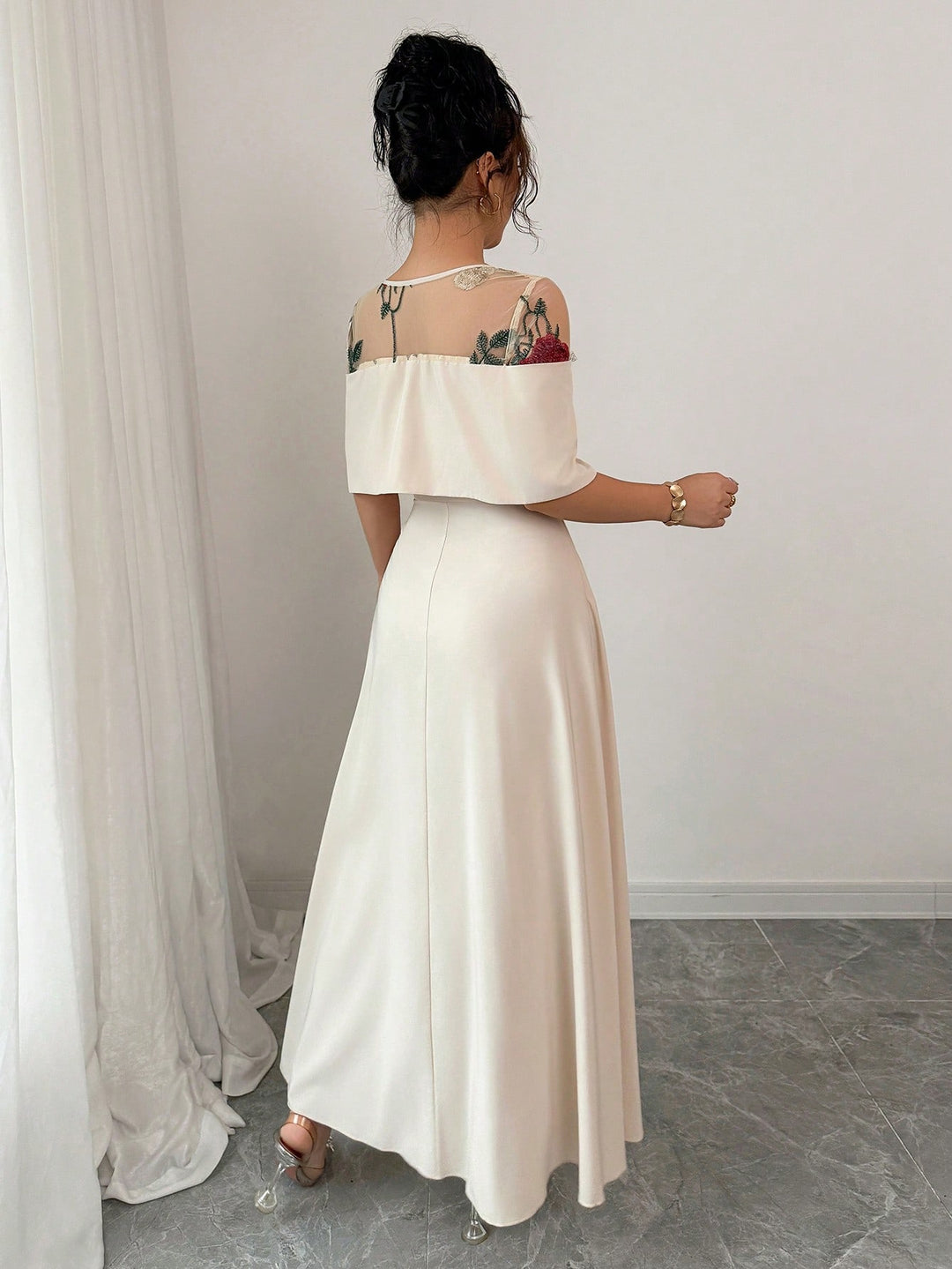 Rochie maxi SHEIN, bej
