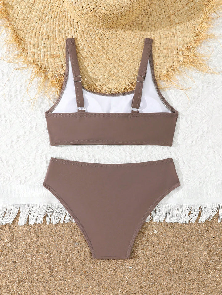 Costum de baie SHEIN, maro