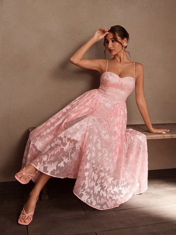 Rochie maxi SHEIN, roz