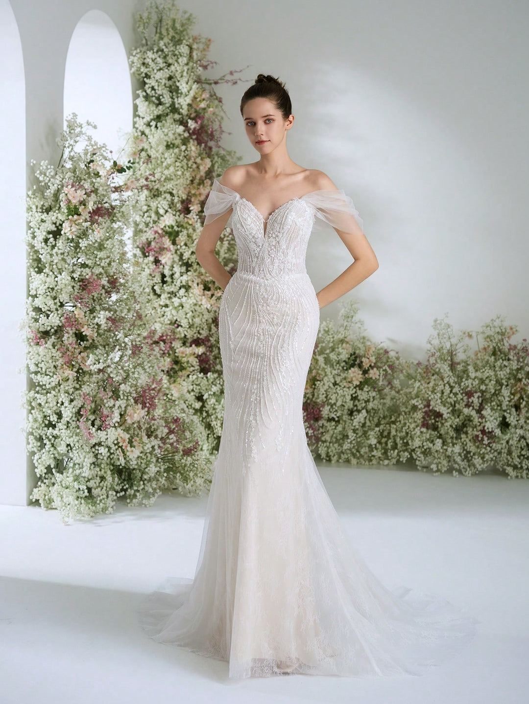 Rochie de mireasă SHEIN, alb