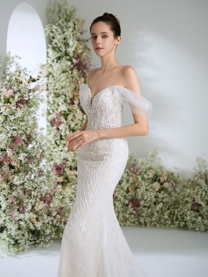 Rochie de mireasă SHEIN, alb