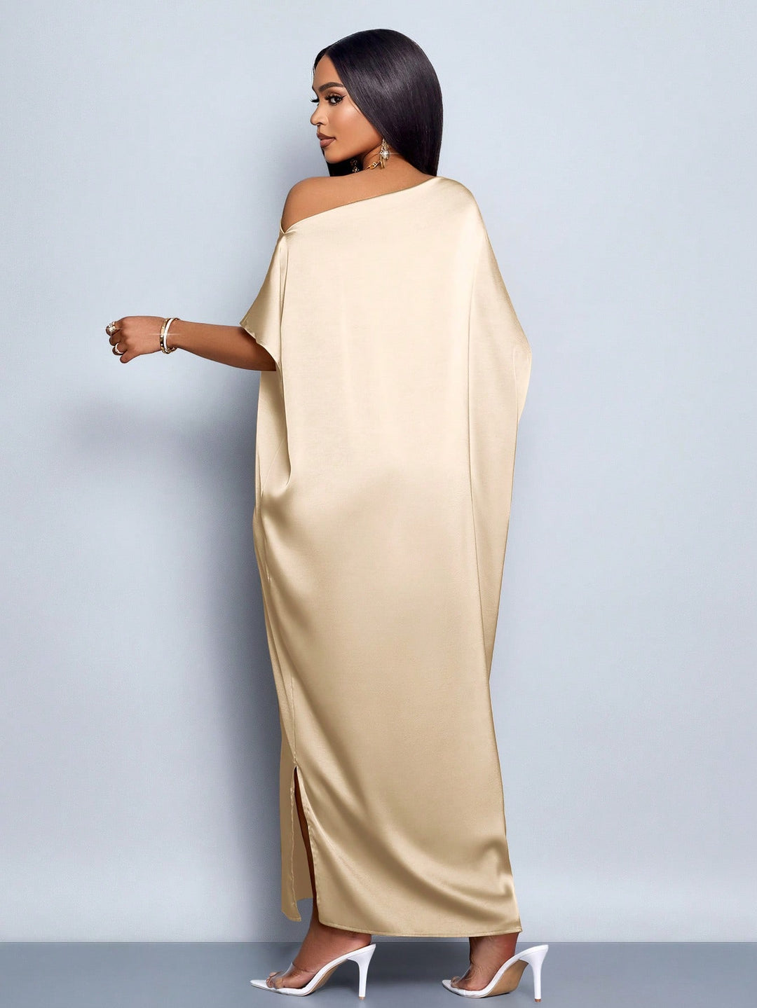 Rochie maxi SHEIN, bej