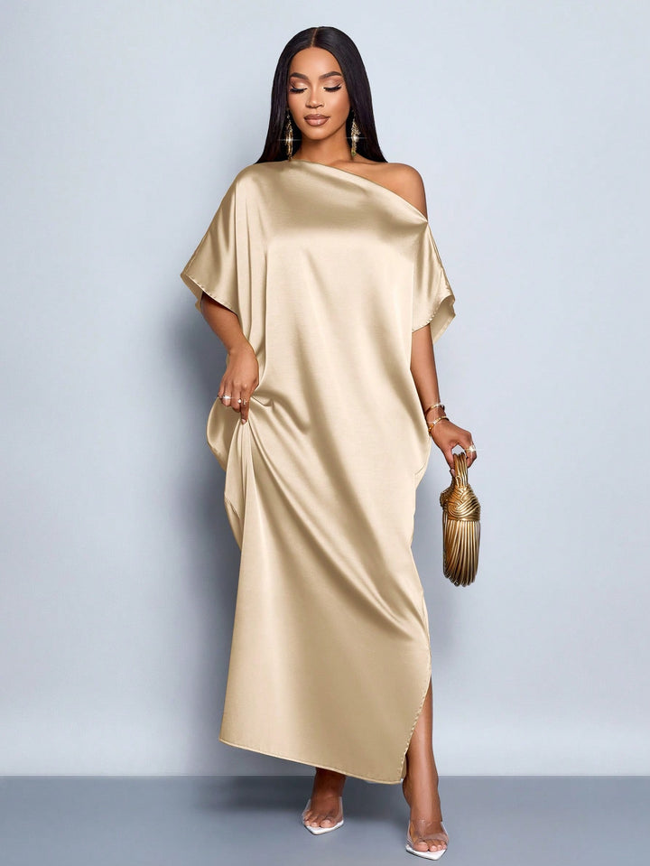Rochie maxi SHEIN, bej