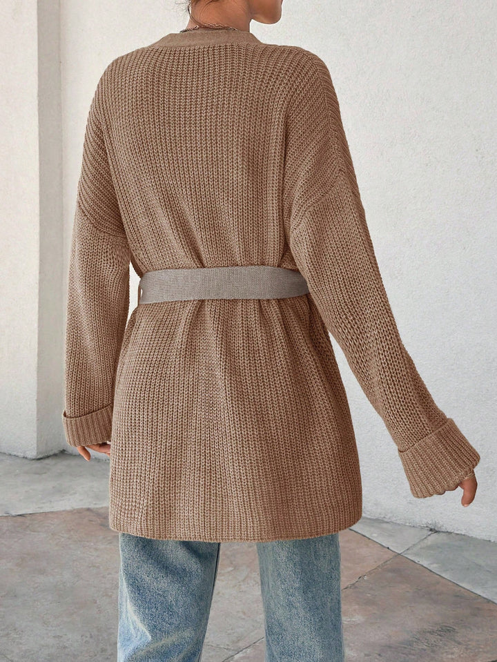 Cardigan SHEIN, maro