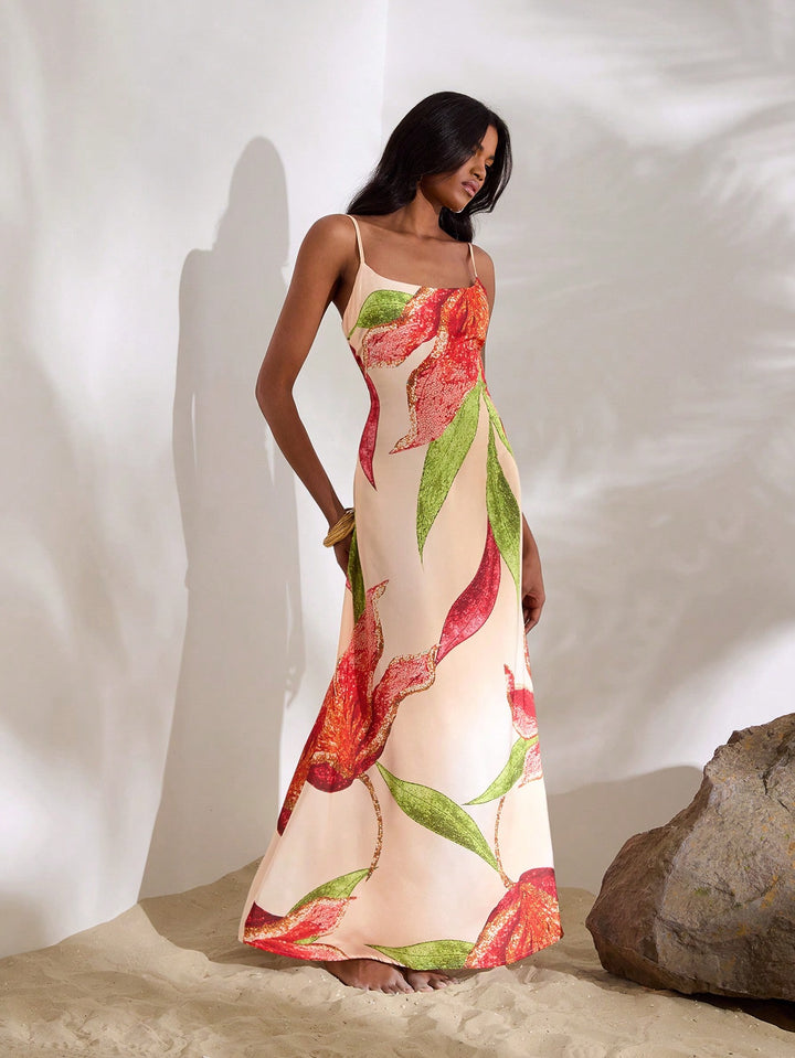 Rochie maxi SHEIN, mix culori