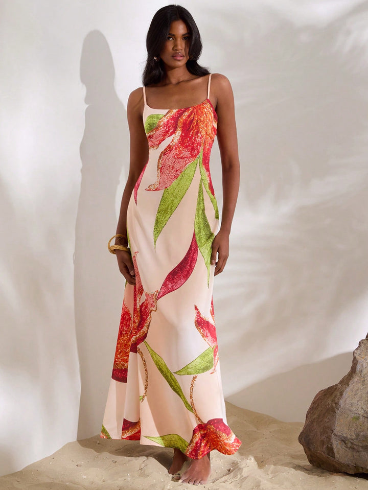 Rochie maxi SHEIN, mix culori