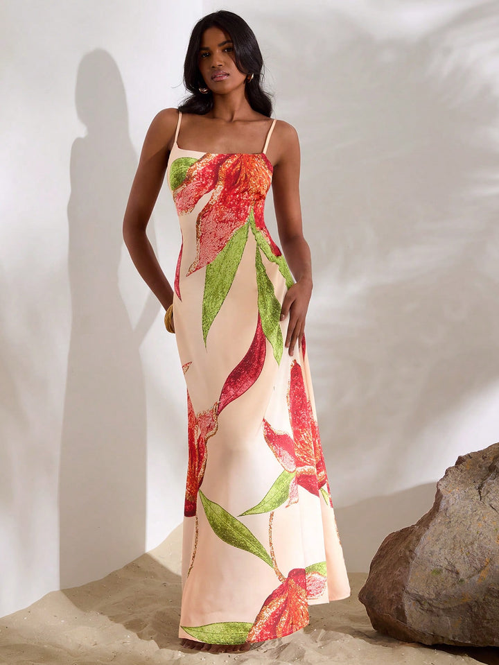 Rochie maxi SHEIN, mix culori
