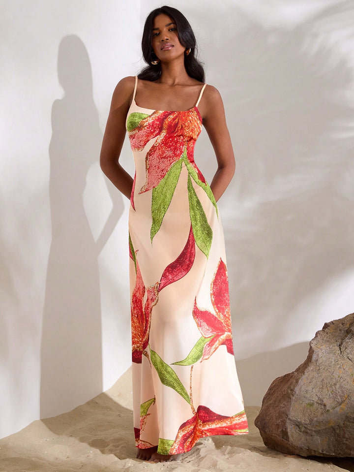 Rochie maxi SHEIN, mix culori