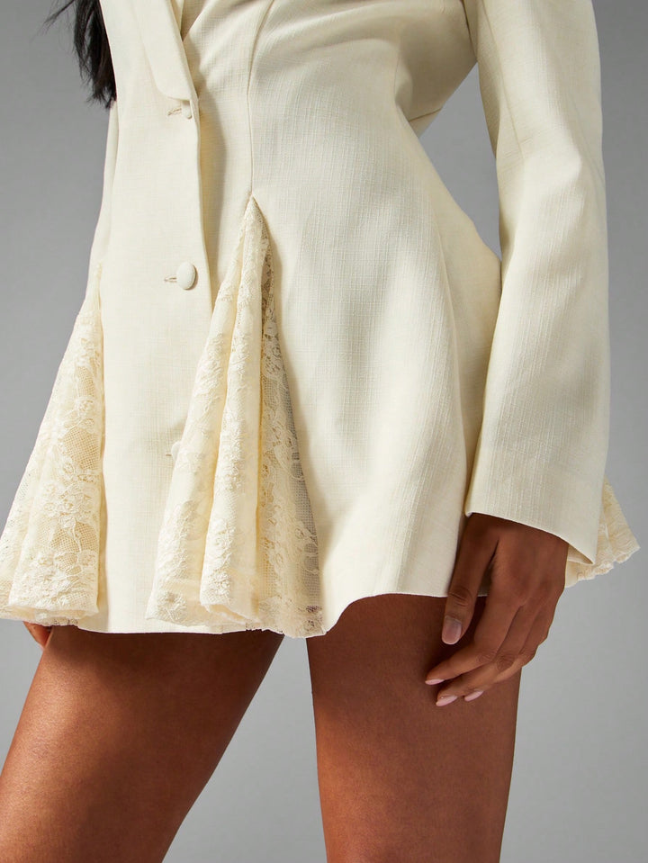 Rochie tip sacou SHEIN, crem