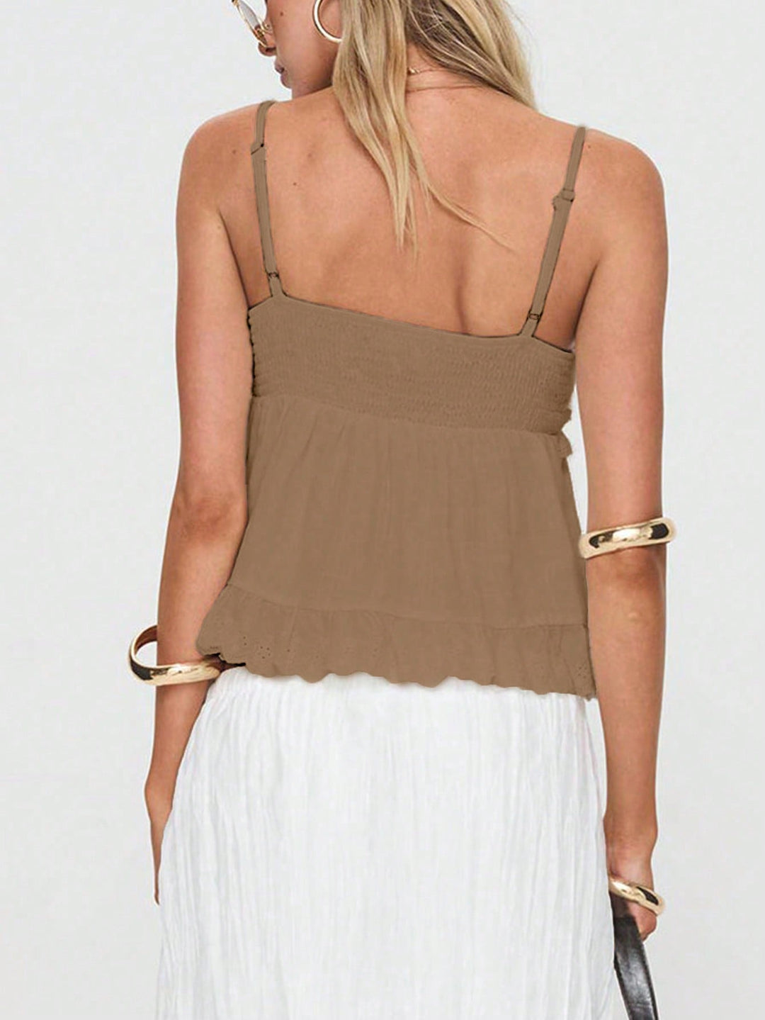 Top SHEIN, kaki