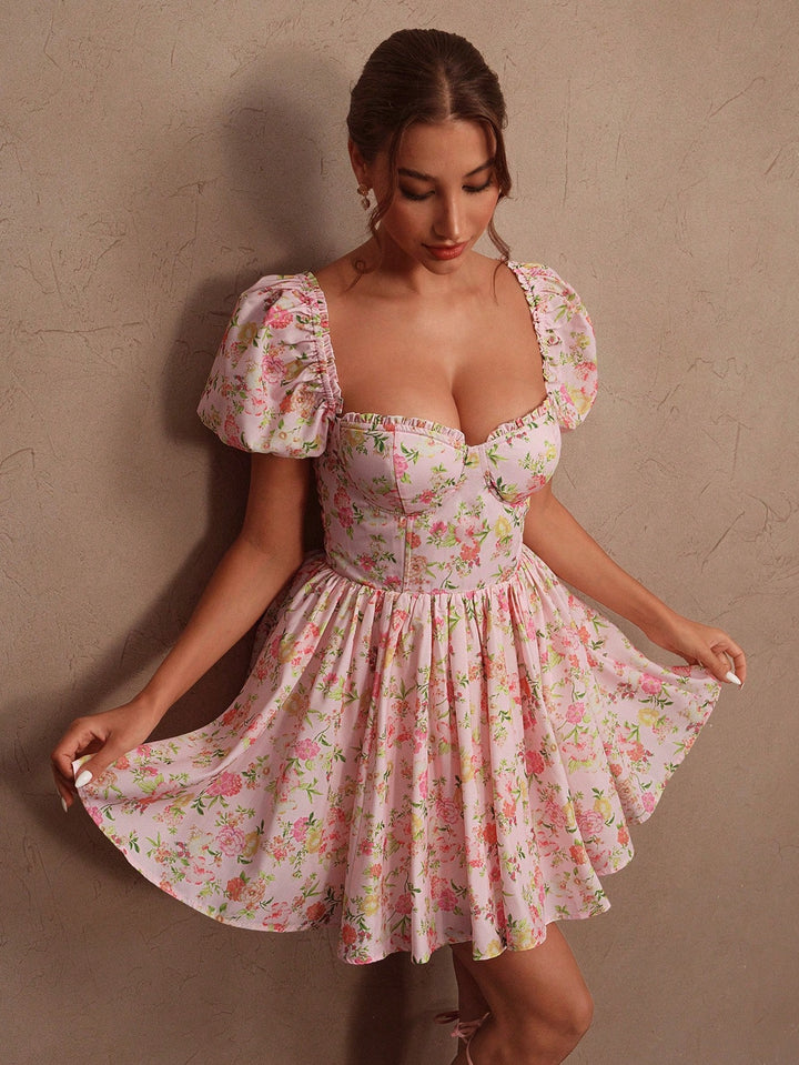 Rochie scurtă SHEIN, roz